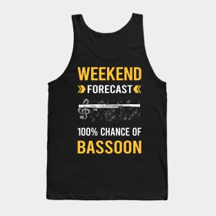 Weekend Forecast Bassoon Bassoonist Tank Top